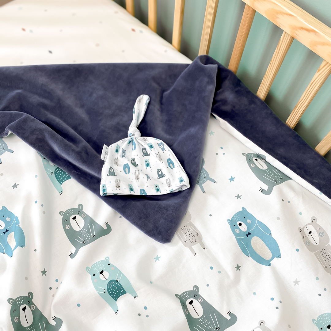Leichte Babydecke Pastellbärchen image 2
