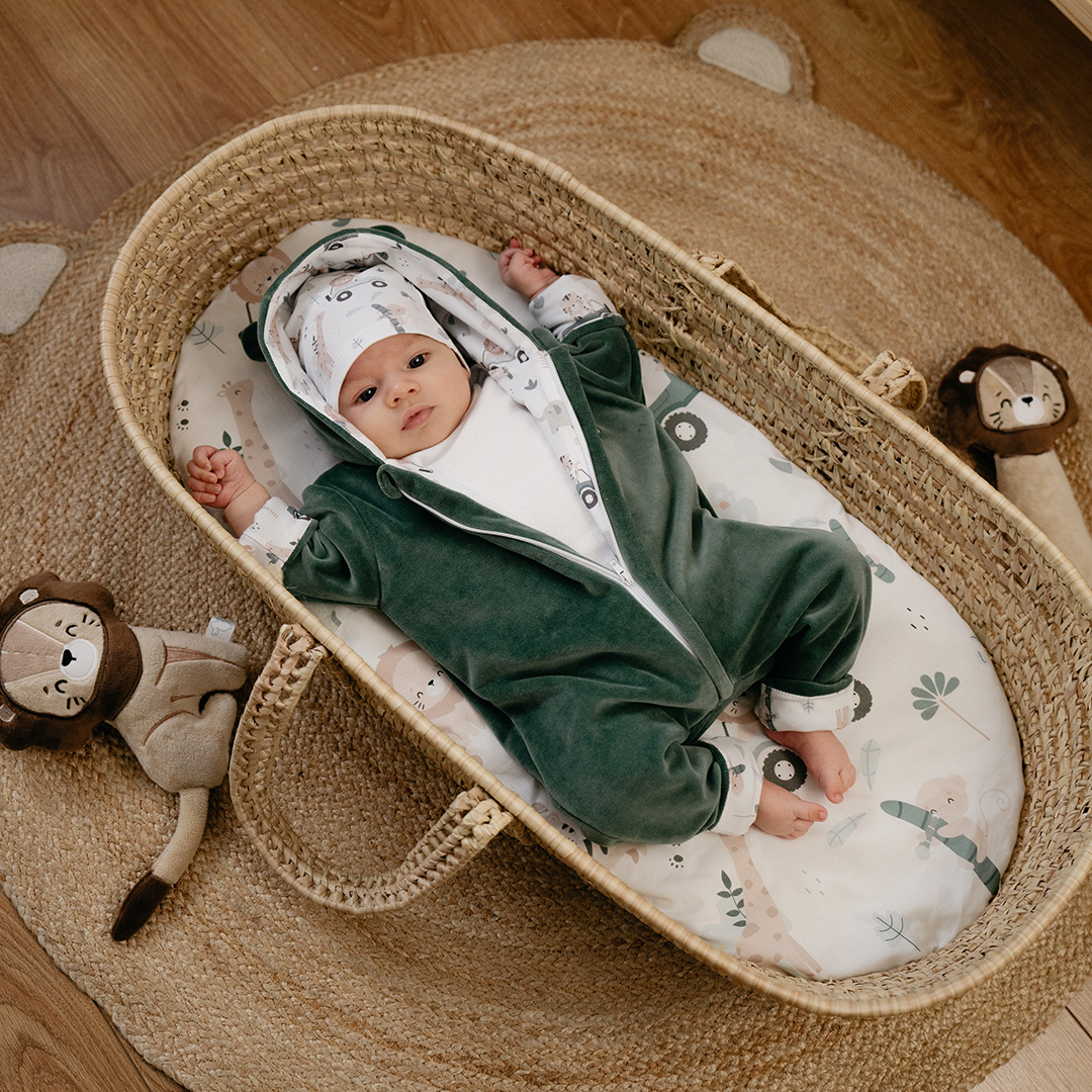 Spannbettlaken für Babywanne/Moseskorb Safari image 2